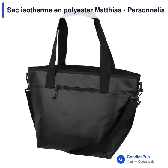 Sac isotherme personnalisable en polyester avec logo - Matthias - Image 2