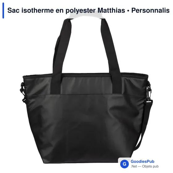 Sac isotherme personnalisable en polyester avec logo - Matthias - Image 3