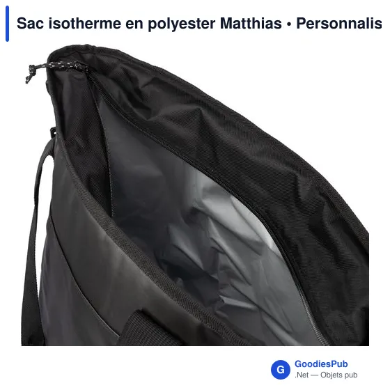 Sac isotherme personnalisable en polyester avec logo - Matthias - Image 4