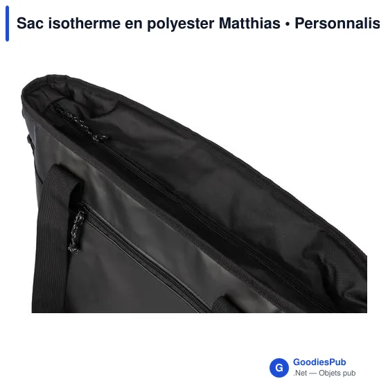 Sac isotherme personnalisable en polyester avec logo - Matthias - Image 5