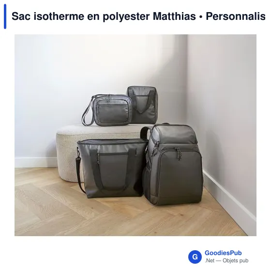 Sac isotherme personnalisable en polyester avec logo - Matthias - Image 6
