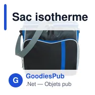 Sac isotherme personnalisable en polyester avec logo - Ravi - Miniature 1