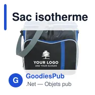 Sac isotherme personnalisable en polyester avec logo - Ravi - Miniature 6