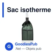 Sac isotherme personnalisable Eira avec logo - 5 L en polyester - Miniature 5