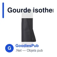 Gourde isotherme personnalisable avec logo pour entreprises - Miniature 1