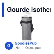 Gourde isotherme personnalisable avec logo pour entreprises - Miniature 2
