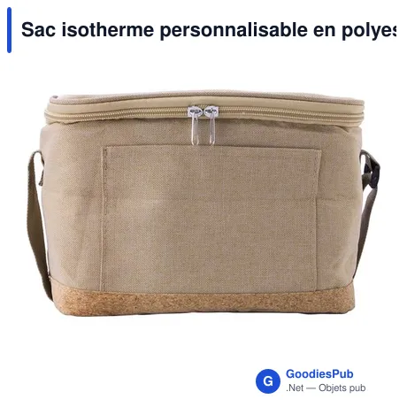 Sac isotherme personnalisable en polyester rPET avec logo