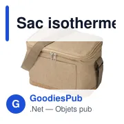 Sac isotherme personnalisable en polyester rPET avec logo - Miniature 2