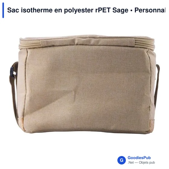 Sac isotherme personnalisable en polyester rPET avec logo - Image 4