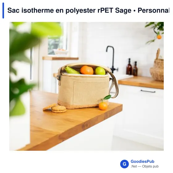 Sac isotherme personnalisable en polyester rPET avec logo - Image 5