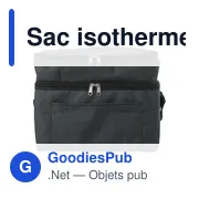 Sac isotherme personnalisable Troy avec logo - Polyester rPET - Miniature 1