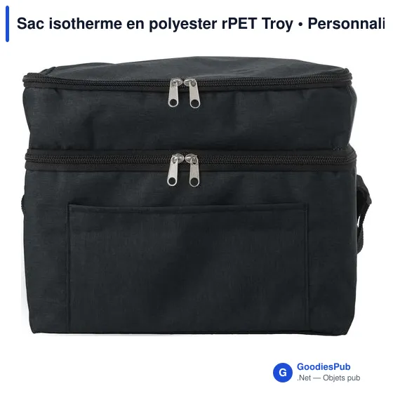 Sac isotherme personnalisable Troy avec logo - Polyester rPET - Image 11