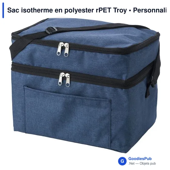 Sac isotherme personnalisable Troy avec logo - Polyester rPET - Image 12