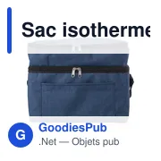 Sac isotherme personnalisable Troy avec logo - Polyester rPET - Miniature 6