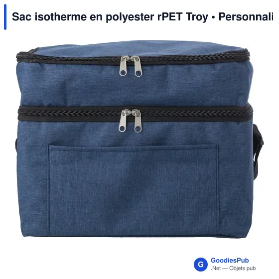 Sac isotherme personnalisable Troy avec logo - Polyester rPET - Image 6