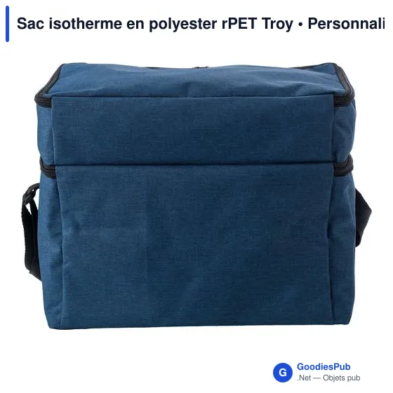 Sac isotherme personnalisable Troy avec logo - Polyester rPET - Image 8