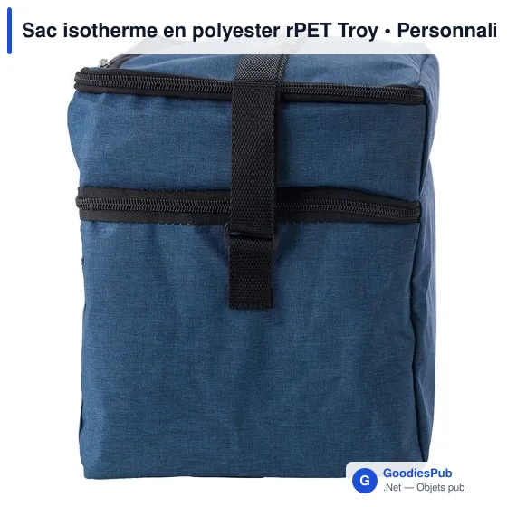 Sac isotherme personnalisable Troy avec logo - Polyester rPET - Image 9