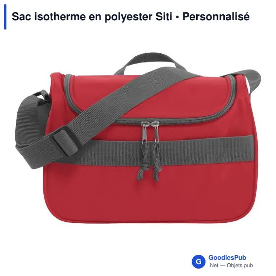 Sac isotherme personnalisable en polyester Siti avec logo - Image 2