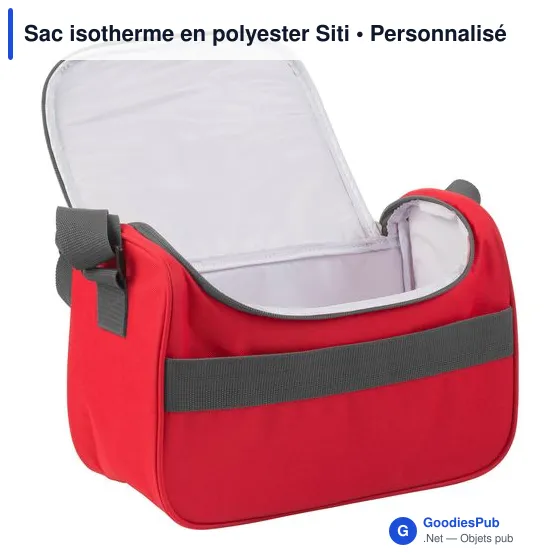Sac isotherme personnalisable en polyester Siti avec logo - Image 3