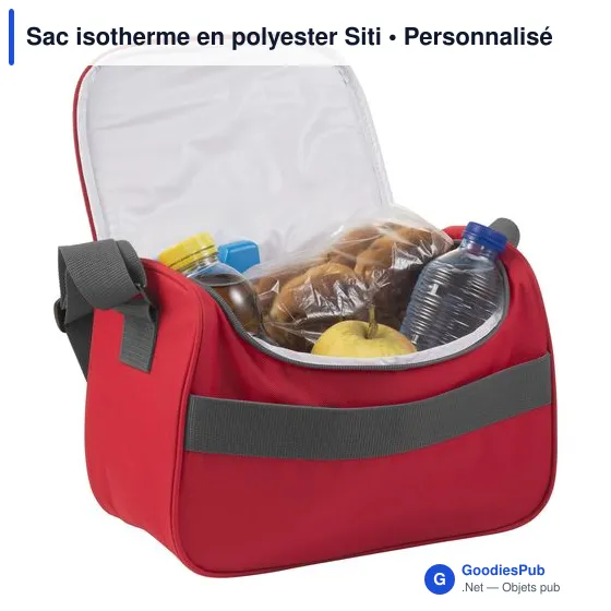 Sac isotherme personnalisable en polyester Siti avec logo - Image 5