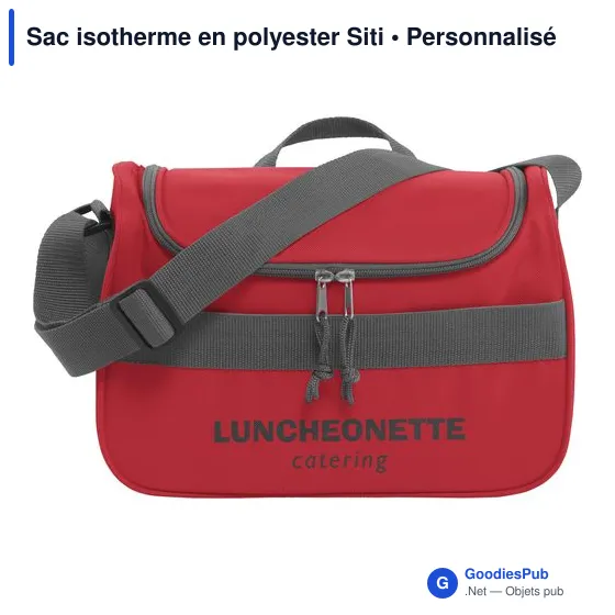 Sac isotherme personnalisable en polyester Siti avec logo - Image 6