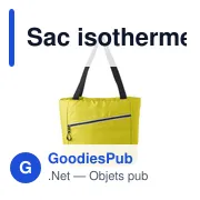 Sac isotherme personnalisable Judy avec logo pour vos événements - Miniature 1