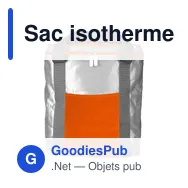 Sac isotherme personnalisable Theon avec logo pour entreprises - Miniature 1