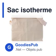 Sac isotherme personnalisable Misha avec logo pour vos événements - Miniature 1