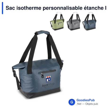 Sac isotherme personnalisable étanche IPX6 en PVC avec logo - Adventure