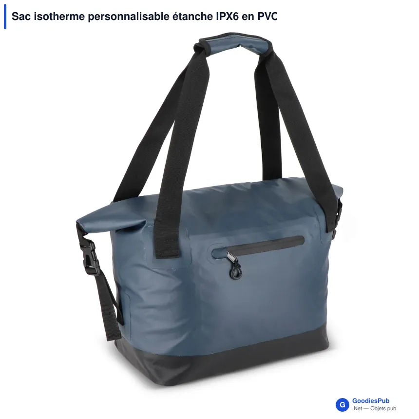Sac isotherme personnalisable étanche IPX6 en PVC avec logo - Adventure - Image 4
