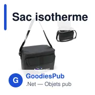 Sac isotherme personnalisable en R-PET 8 L avec logo - Liam - Miniature 1