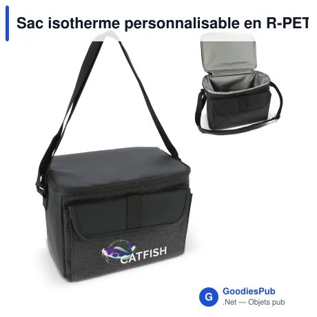 Sac isotherme personnalisable en R-PET 8 L avec logo - Liam
