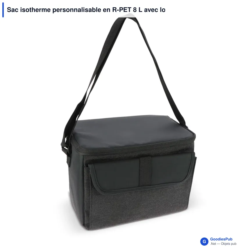 Sac isotherme personnalisable en R-PET 8 L avec logo - Liam - Image 2