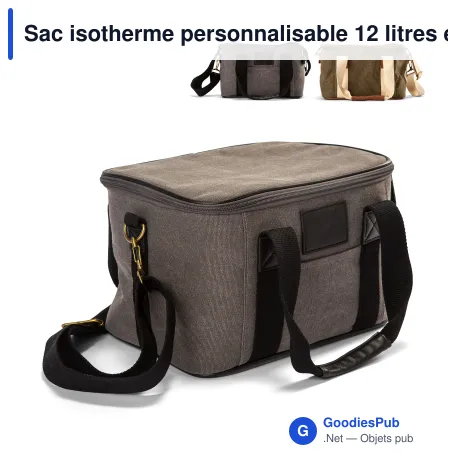 Sac isotherme personnalisable 12 litres en toile avec logo - Orrefors Hunting