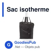 Sac isotherme personnalisable pliable en polyester avec logo - 41 x 44 cm - Miniature 3