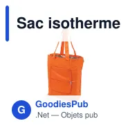 Sac isotherme personnalisable pliable en polyester avec logo - 41 x 44 cm - Miniature 6