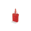 Variante Rouge - Sac isotherme personnalisable pliable en polyester avec logo - 41 x 44 cm