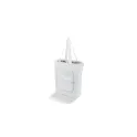 Variante Blanc - Sac isotherme personnalisable pliable en polyester avec logo - 41 x 44 cm