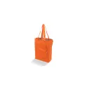 Variante Orange - Sac isotherme personnalisable pliable en polyester avec logo - 41 x 44 cm