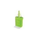 Variante Vert clair - Sac isotherme personnalisable pliable en polyester avec logo - 41 x 44 cm