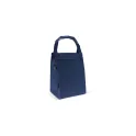 Variante Bleu foncé - Sac isotherme personnalisable pliable avec tapis de pique-nique avec logo - 2 en 1