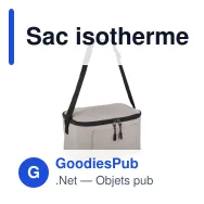 Sac isotherme personnalisable 6 canettes en R-PET 600D avec logo - 5 L - Miniature 2