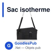 Sac isotherme personnalisable 6 canettes en R-PET 600D avec logo - 5 L - Miniature 3