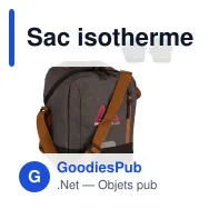 Sac isotherme personnalisable 8 L en R-PET avec logo - Recyclé - Miniature 1