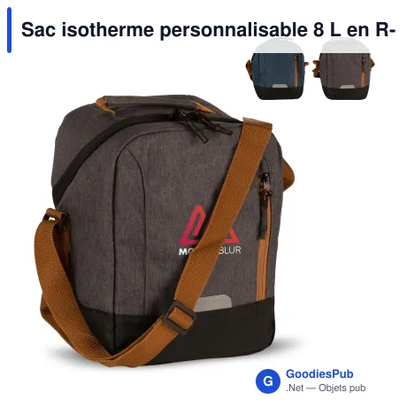 Sac isotherme personnalisable 8 L en R-PET avec logo - Recyclé