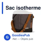 Sac isotherme personnalisable 8 L en R-PET avec logo - Recyclé - Miniature 2