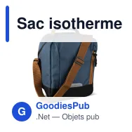 Sac isotherme personnalisable 8 L en R-PET avec logo - Recyclé - Miniature 3