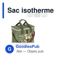 Sac isotherme personnalisable 20 litres en R-PET avec logo - Sagaform City - Miniature 1