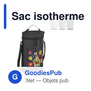 Sac isotherme personnalisable 9 litres en R-PET avec logo - Sagaform City haut - Miniature 1