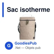 Sac isotherme personnalisable 9 litres en R-PET avec logo - Sagaform City haut - Miniature 2
